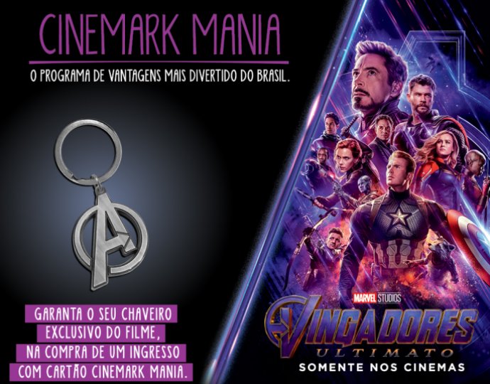 Pré-venda aberta! Vingadores: Ultimato ganha combo especial na rede  Cinemark 